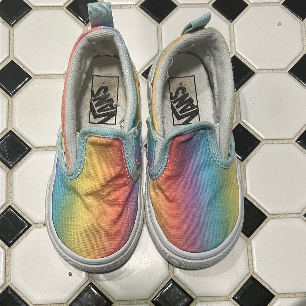 Vans Kids Multicolor Slip-On Sneakers